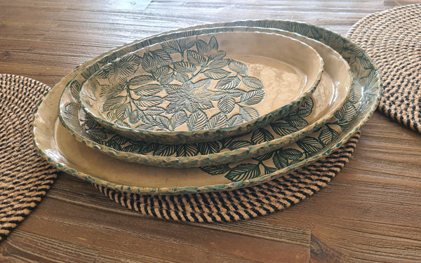 Ceramic platter pottery handmade south africa 