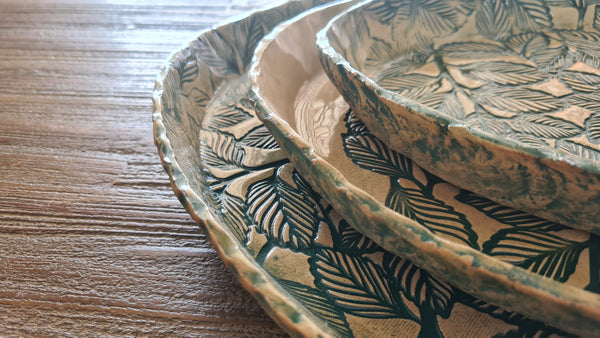Ceramic platter pottery handmade south africa