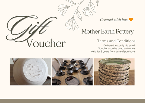 Mother Earth Pottery Gift Voucher R1000