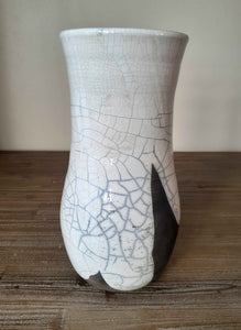 glazed raku clay cracked pottery ceramics vase cape town