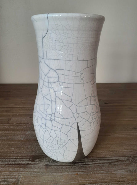 glazed raku clay cracked pottery ceramics vase cape town