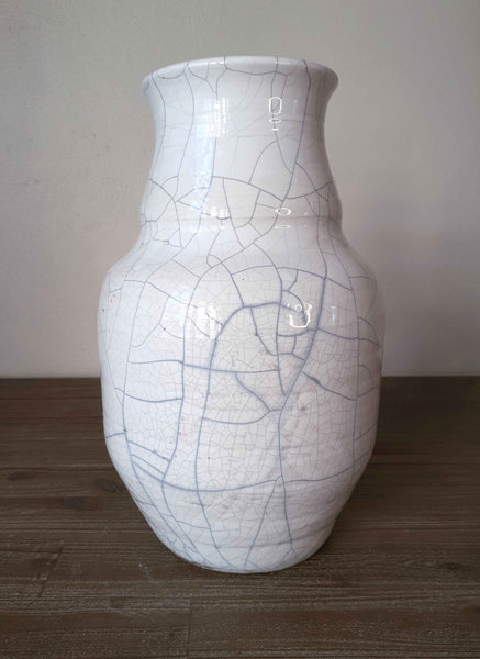 glazed raku clay cracked pottery ceramics vase cape town