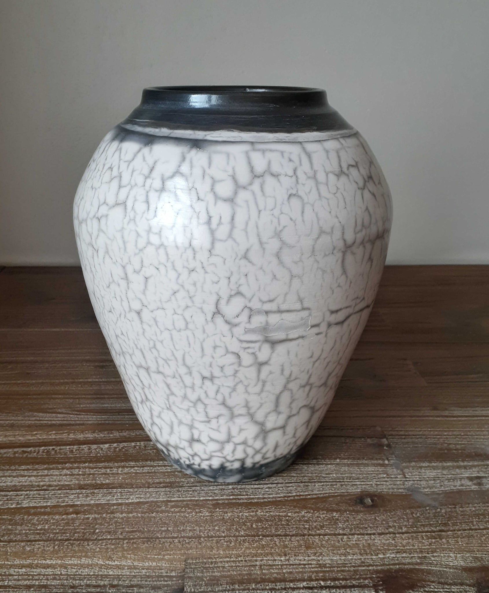 raku ceramic vase organic pottery