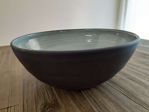 ceramic matte black dish bowls