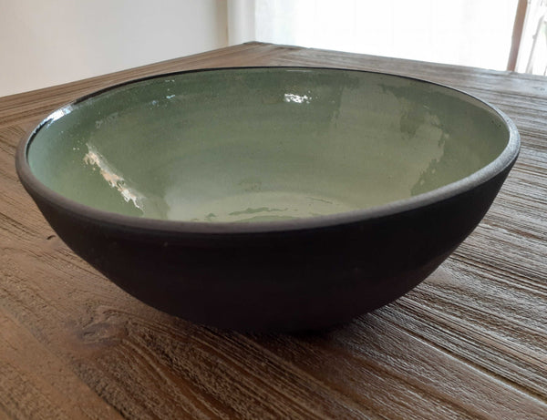 ceramic matte black dish bowls