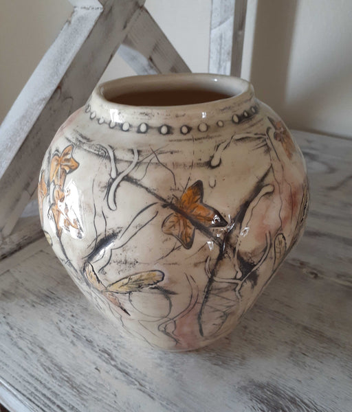 ceramic pottery glazed vase home decor