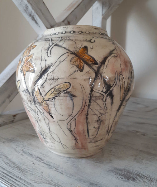 ceramic pottery glazed vase home decor