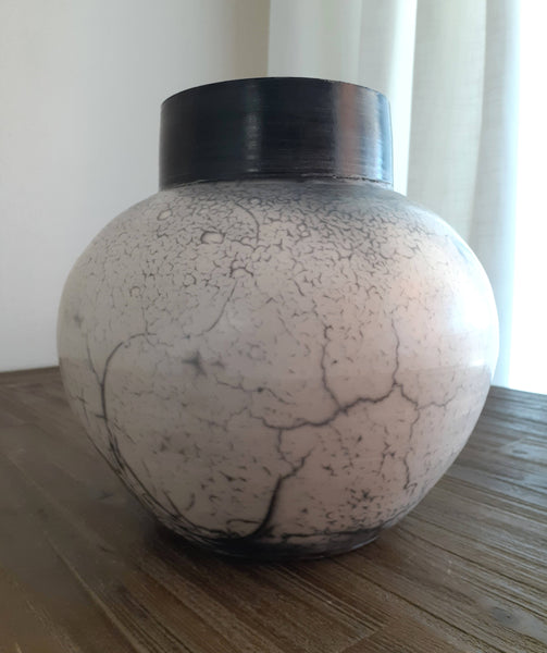 raku ceramic pottery vase