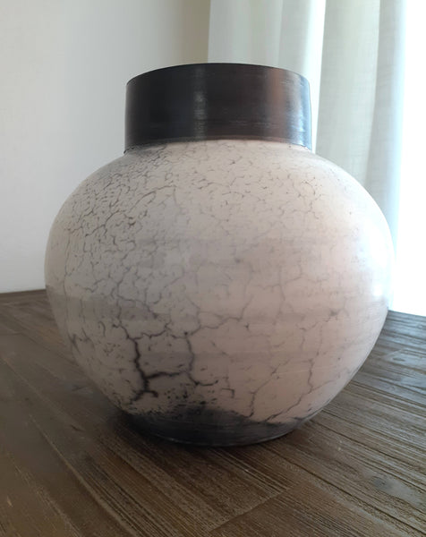 raku ceramic pottery vase