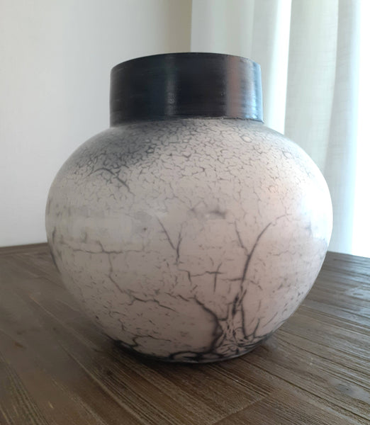 raku ceramic pottery vase