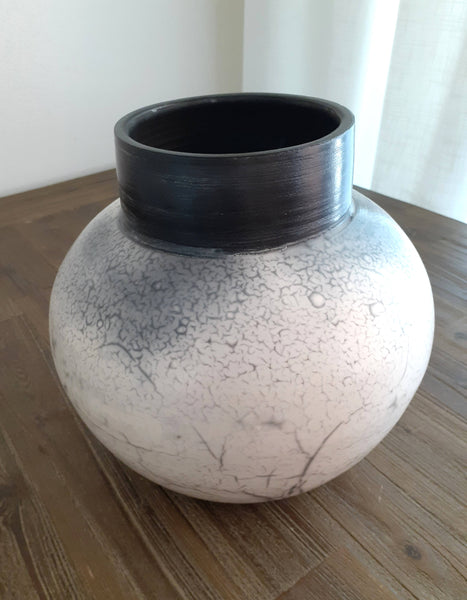 raku ceramic pottery vase