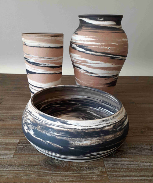 matte clay organic pottery stoneware ceramics