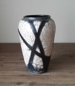 raku ceramic vase organic pottery