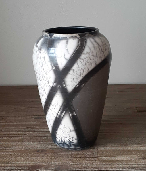 raku ceramic vase organic pottery