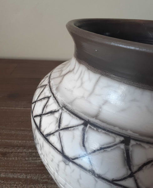 raku ceramic vase organic pottery