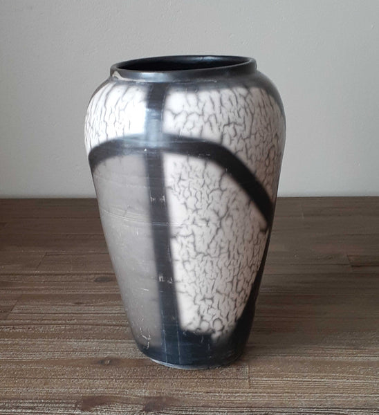 raku ceramic vase organic pottery