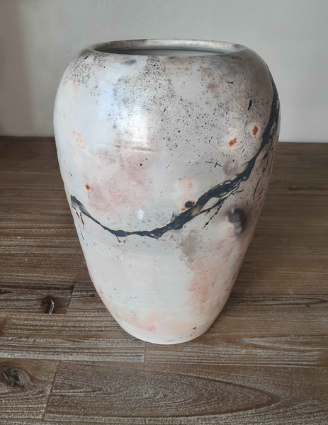 saggar vase organic pottery clay ceramics firing cape town