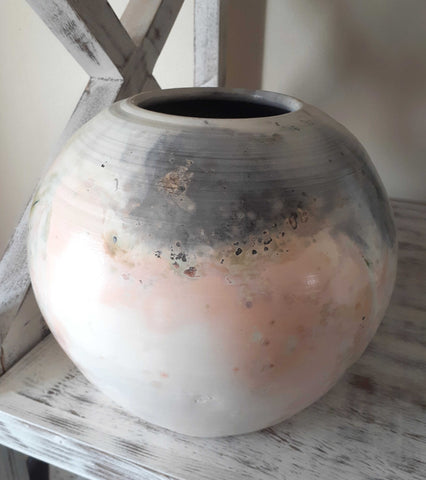 saggar vase organic pottery clay ceramics firing cape town