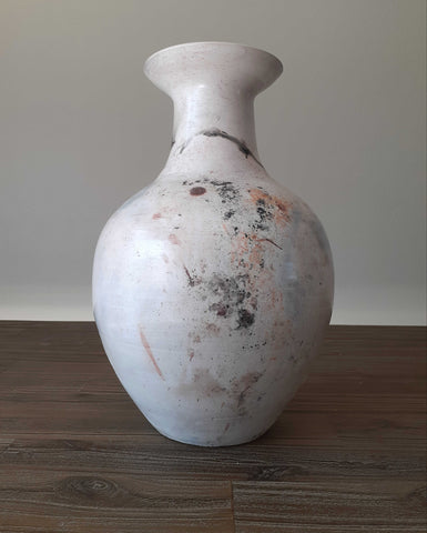 Saggar fired ceramic vase 2