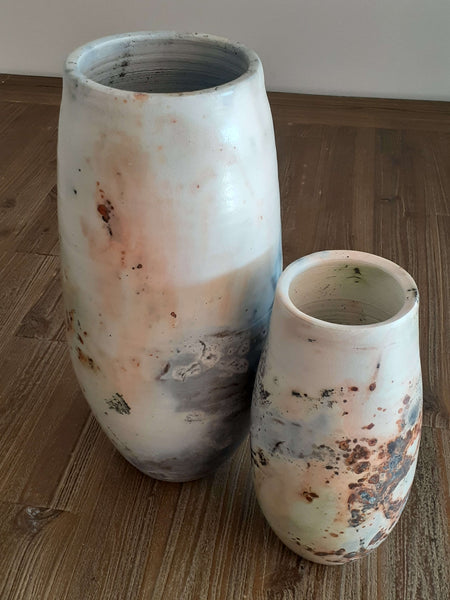 saggar fired ceramic pottery vases